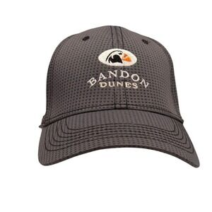 Bandon Dunes Golf Resort Bandon Oregon Golf Hat By Antigua Cap Gray L/XL